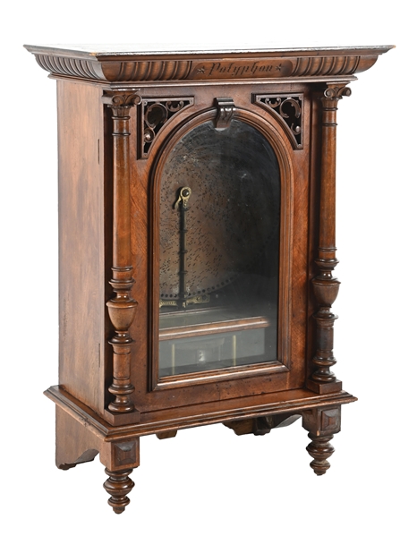 POLYPHON COIN OPERATED DISC MUSIC BOX