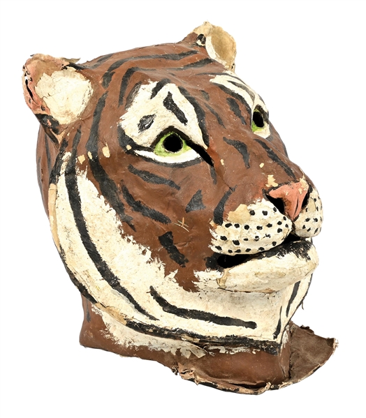 PAPER MACHE TIGER MASK 