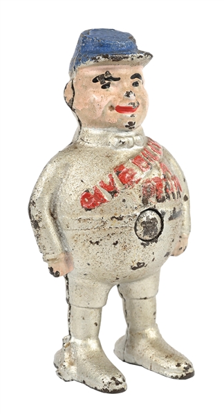 GIVE BILLY A PENNY CAST IRON STILL BANK
