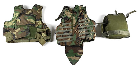 LOT OF 3: US ARMY BODY ARMOR. 