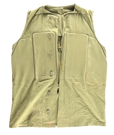US WWII US MARINE CORPS EXPERIMENTAL HBT BODY ARMOR FLAK JACKET.