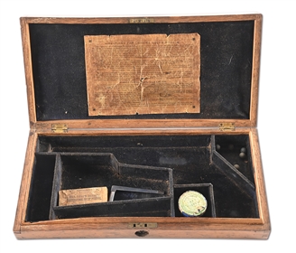 ORIGINAL ENGLISH OAK 1851 NAVY COLT DISPLAY CASE