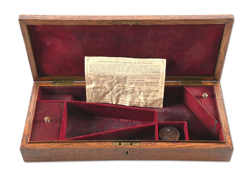 ORIGINAL COLT MODEL 1860 ARMY PERCUSSION REVOLVER DISPLAY CASE