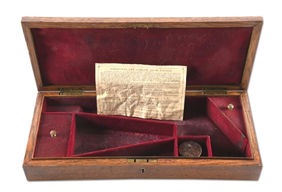 ORIGINAL COLT MODEL 1860 ARMY PERCUSSION REVOLVER DISPLAY CASE