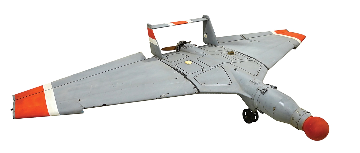 NORTON POWERED CARBON FIBER TARGET DRONE.