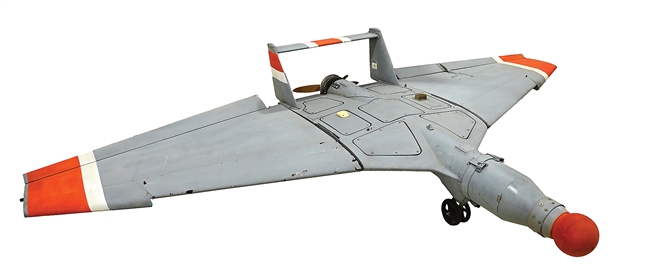 NORTON POWERED CARBON FIBER TARGET DRONE.
