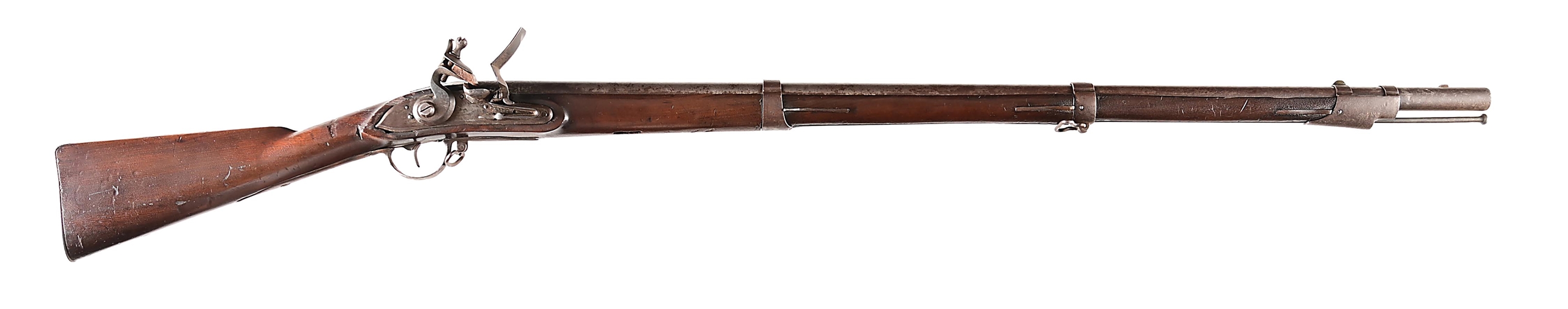 (A) REVOLUTIONARY WAR ERA COMPOSITE AMERICAN FLINTLOCK RIFLE.