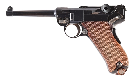 (C) SWISS DWM MODEL 1900 LUGER SEMI-AUTOMATIC PISTOL