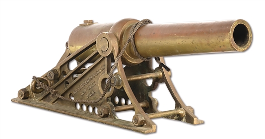 C.C. GALBRAITH & SON BRONZE LYLE LIFE SAVING CANNON.