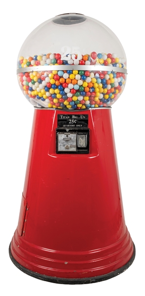 GIANT 25¢ VICTOR TITAN BIG-UN BALL VENDING MACHINE
