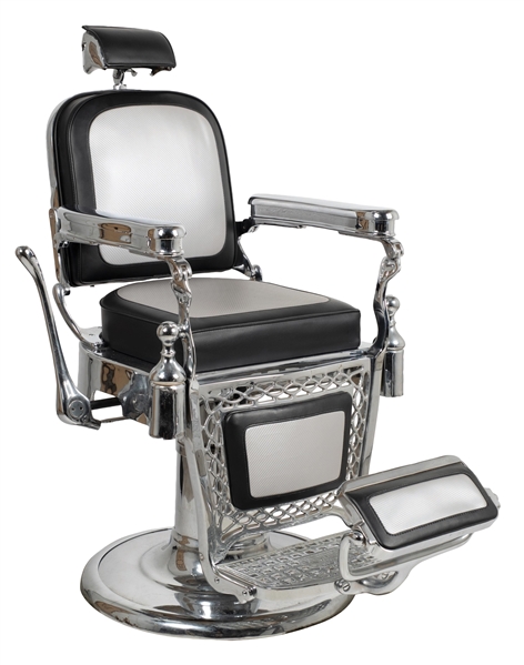 BEAUTIFUL RESTORATION OF A EMIL J. PAIDER BARBER CHAIR