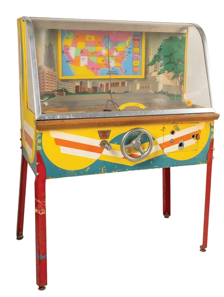 10¢ GENCO MOTORAMA ARCADE DRIVING GAME