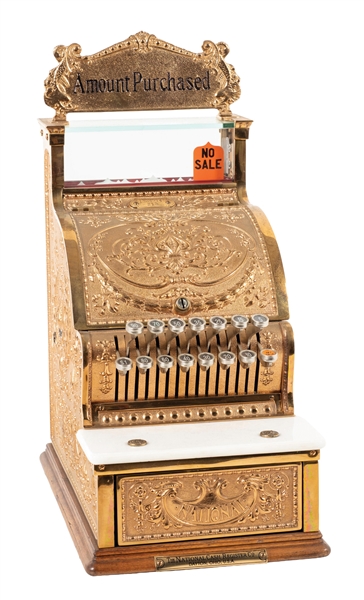 NATIONAL CASH REGISTER MODEL 313 IN ROSE BRASS