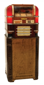 WURLITZER MODEL 61 COUNTER TOP JUKE BOX WITH STAND