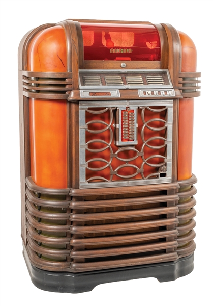 ROCK-OLA SERIES "C" MODEL D-39 DELUXE LUXURY LIGHT-UP JUKE BOX