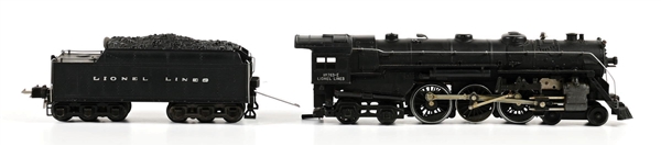 PRE-WAR LIONEL O-GA. NO. 763-E SEMI-SCALE HUDSON STEAM LOCOMOTIVE & NO. 226WX TENDER