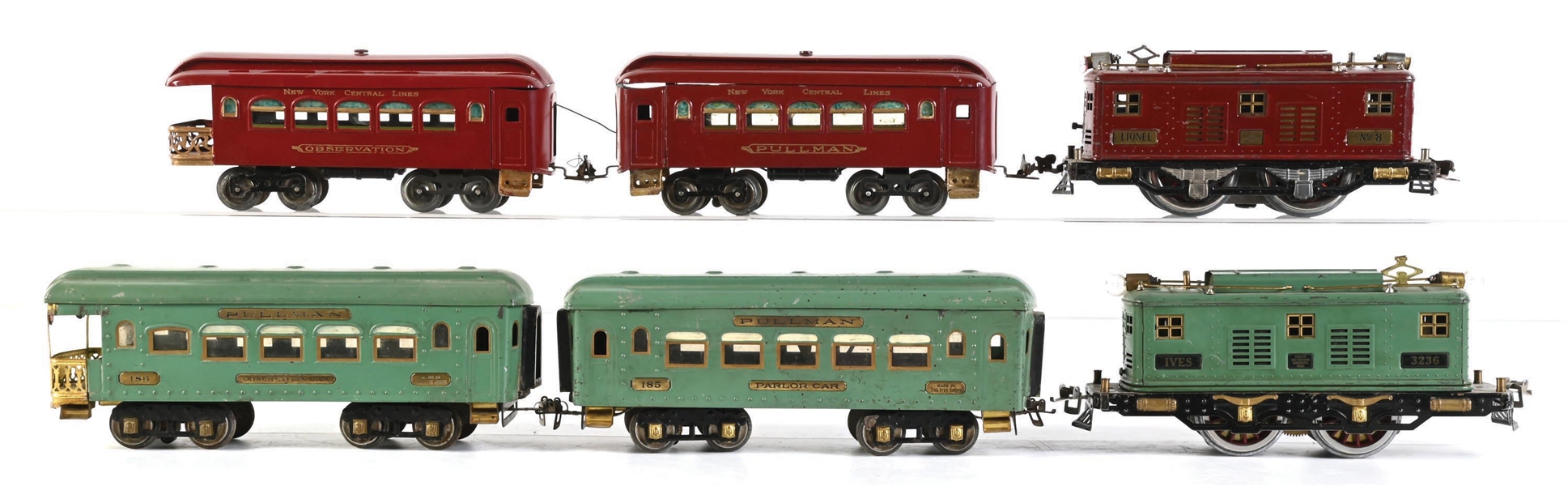 LOT OF 6: LIONEL & IVES STANDARD GA. SETS