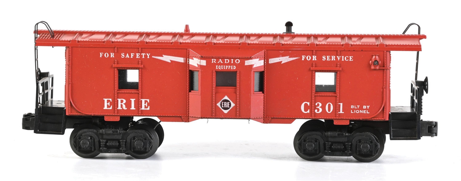 POST-WAR LIONEL O-GA. NO. 6517 ERIE BAY WINDOW CABOOSE C301