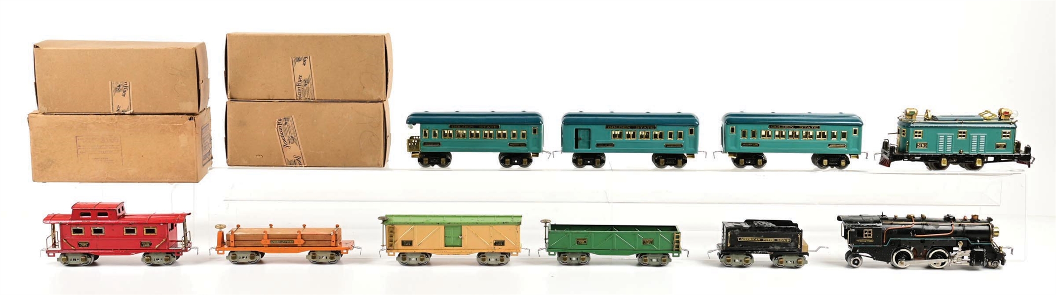 LOT OF 2: PRE-WAR AMERICAN FLYER O-GA. TRAIN SETS