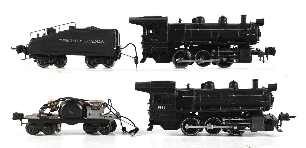 LOT OF 2: LIONEL SETS NO. 231 & 228 SEMI-SCALE LOCOMOTIVES W/ TENDERS