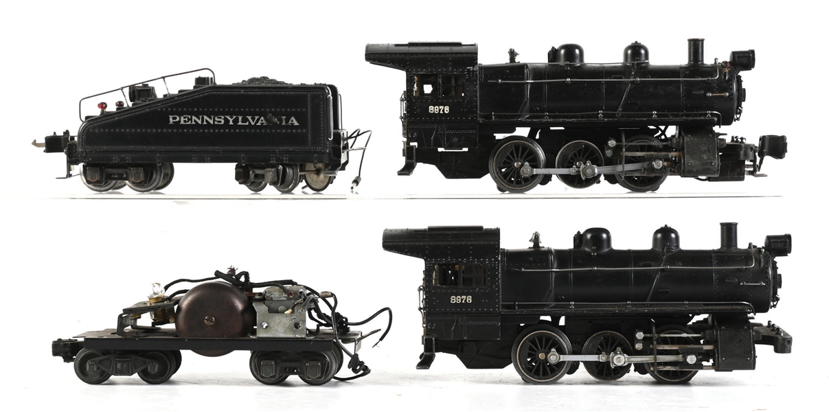 LOT OF 2: LIONEL SEMI-SCALE SWITCHERS NO. 227 & 232 W/ TENDERS