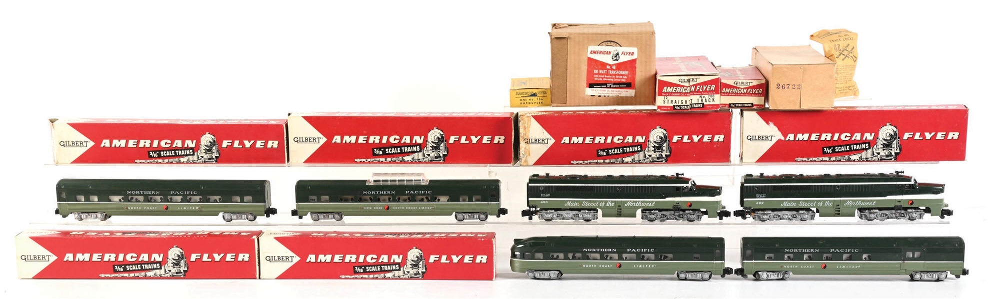 AMERICAN FLYER S GA. TRAIN SET NO. 20370 IN BOX