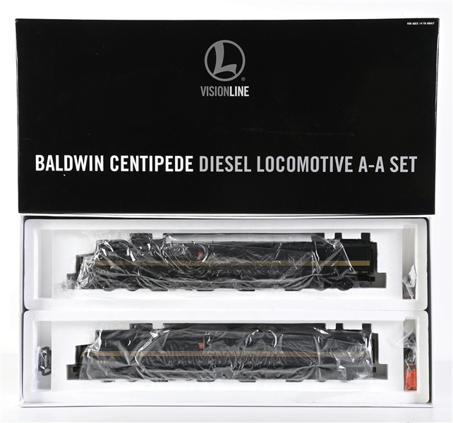 LIONEL O-GA. VISIONLINE NO. 6-34672 BALDWIN PENNSYLVANIA CENTIPEDE A-A DIESEL LOCOMOTIVE SET IN BOX