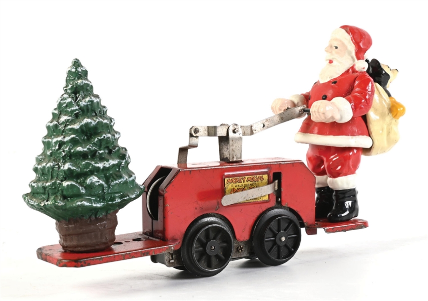 LIONEL O-GA. NO. 1105 MICKEY MOUSE SANTA HAND CAR