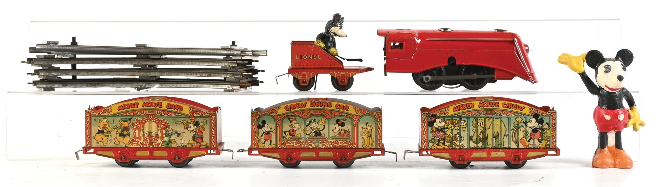 PRE-WAR LIONEL O-GA. MICKEY MOUSE CIRCUS TRAIN SET