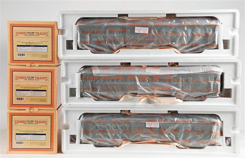 LIONEL/MTH 11-40017 STANDARD GA. BIG BRUTE SHOWROOM 3-CAR PASSENGER SET