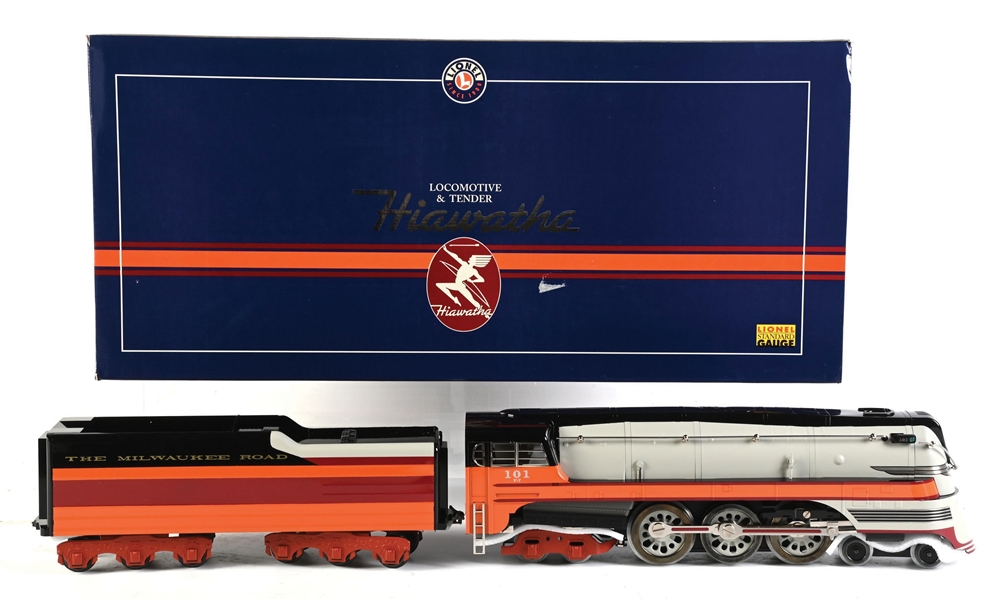 LIONEL STANDARD GA. NO. 6-13004 HIAWATHA STEAM LOCOMOTIVE AND TENDER WITH ORIGINAL BOX
