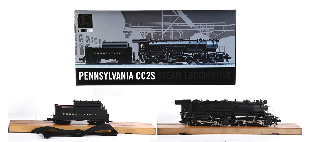 LIONEL O-GA. VISION LINE 6-11154 PENNSYLVANIA CC2S 0-8-8-0 STEAM LOCOMOTIVE AND TENDER