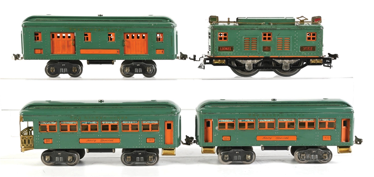 LIONEL STANDARD GA. NO. 8E MACYS SPECIAL PASSENGER SET