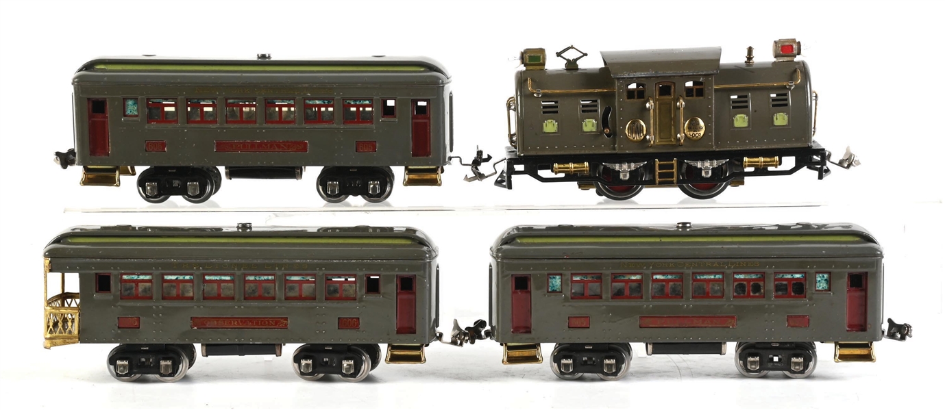 LIONEL O-GA. NO. 4 BILD-A-LOCO PASSENGER SET