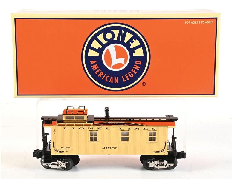 LIONEL O-GA. NO. 17635 100TH ANNIVERSARY GOLD-PLATED CABOOSE