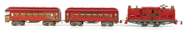PRE-WAR AMERICAN FLYER STANDARD GA. ELECTRIC PASSENGER SET