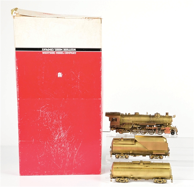 WESTSIDE MODELS O-GA. BRASS B&O Q-4B 2-8-2 STEAM LOCO & TENDER 