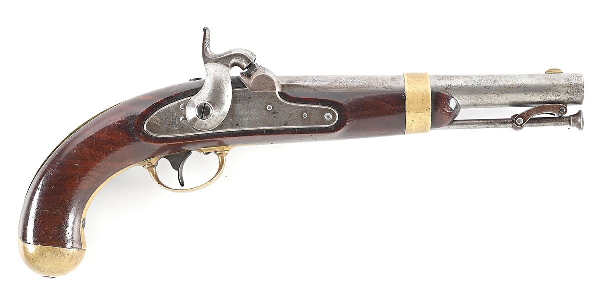 (A) US MODEL 1842 PERCUSSION PISTOL BY H. ASTON.