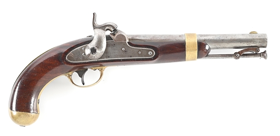 (A) US MODEL 1842 PERCUSSION PISTOL BY H. ASTON.