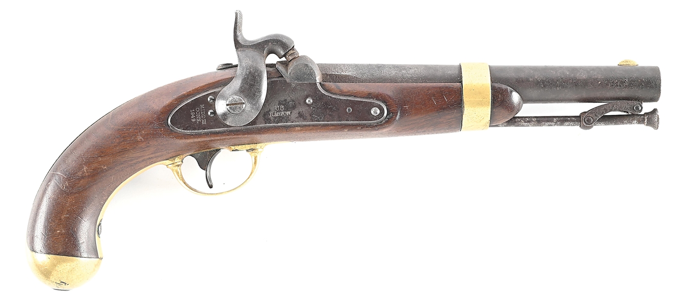 (A) US MODEL 1842 PERCUSSION PISTOL BY H. ASTON.