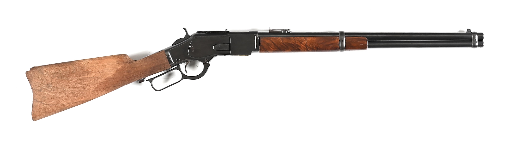 (A) WINCHESTER THIRD MODEL 1873 .44-40 LEVER ACTION SADDLE RING CARBINE