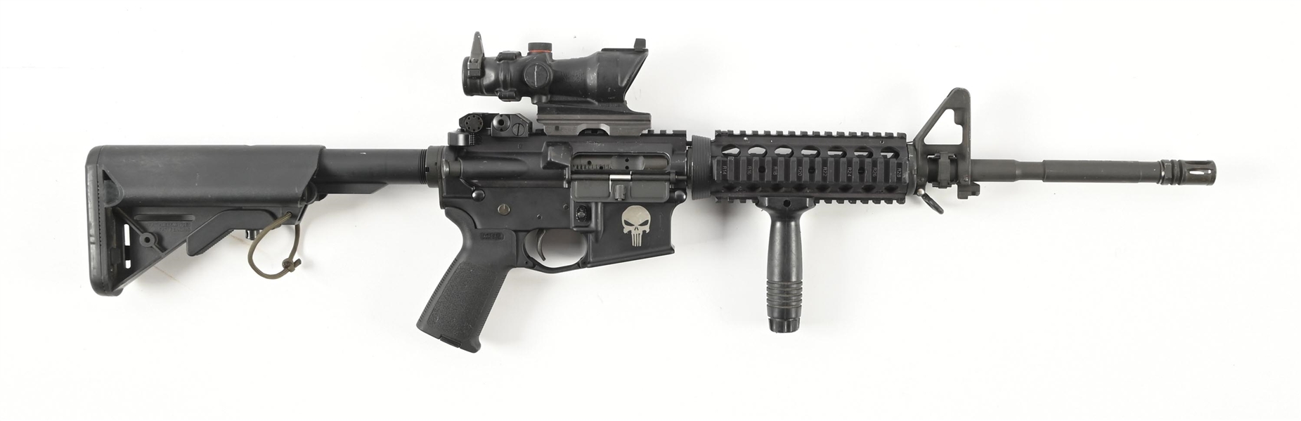 (M) ANDERSON AM-15 M4 STYLE SEMI-AUTOMATIC RIFLE WITH ACOG OPTIC