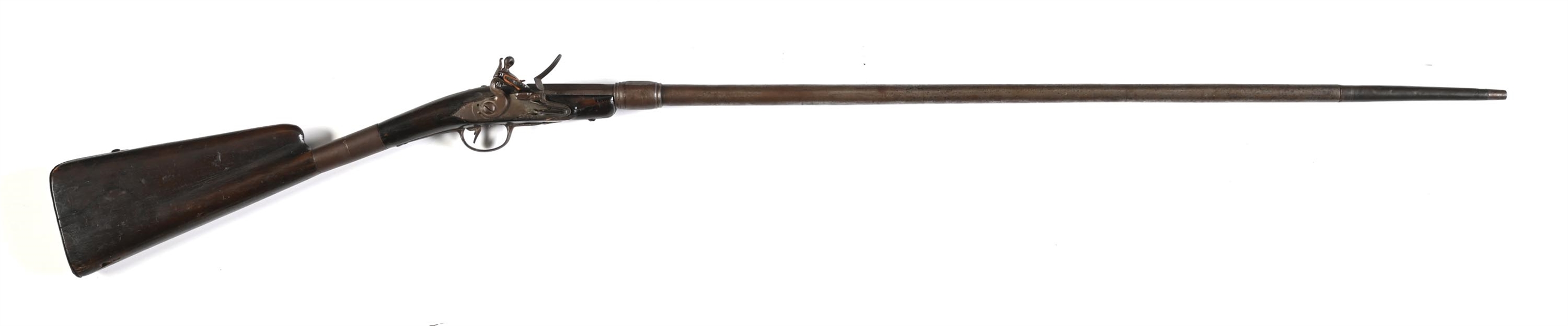(A) FRENCH TAKEDOWN FLINTLOCK POACHERS GUN