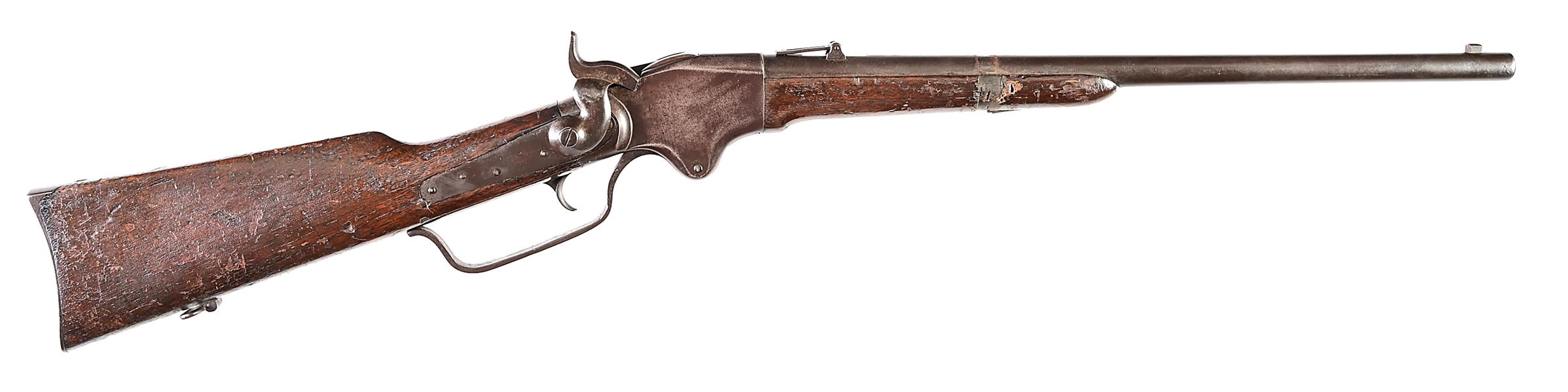 (A) PERIOD ALTERED SPENCER MODEL 1860 SADDLE RING CARBINE