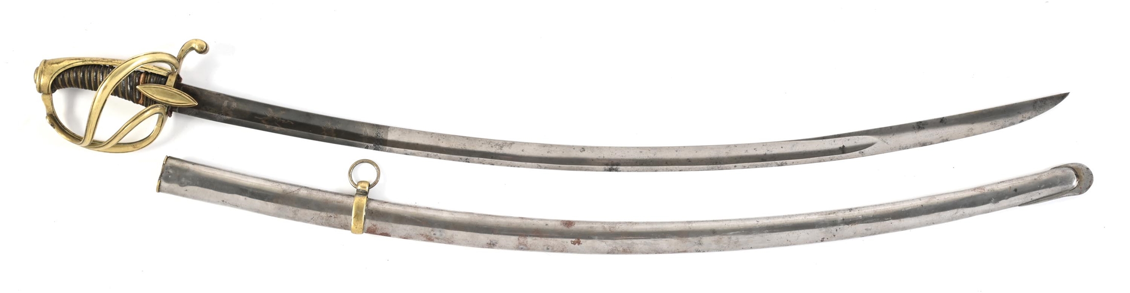 FRENCH NAPOLEONIC MODEL AN XI CAVALRY OFFICERS SABER.