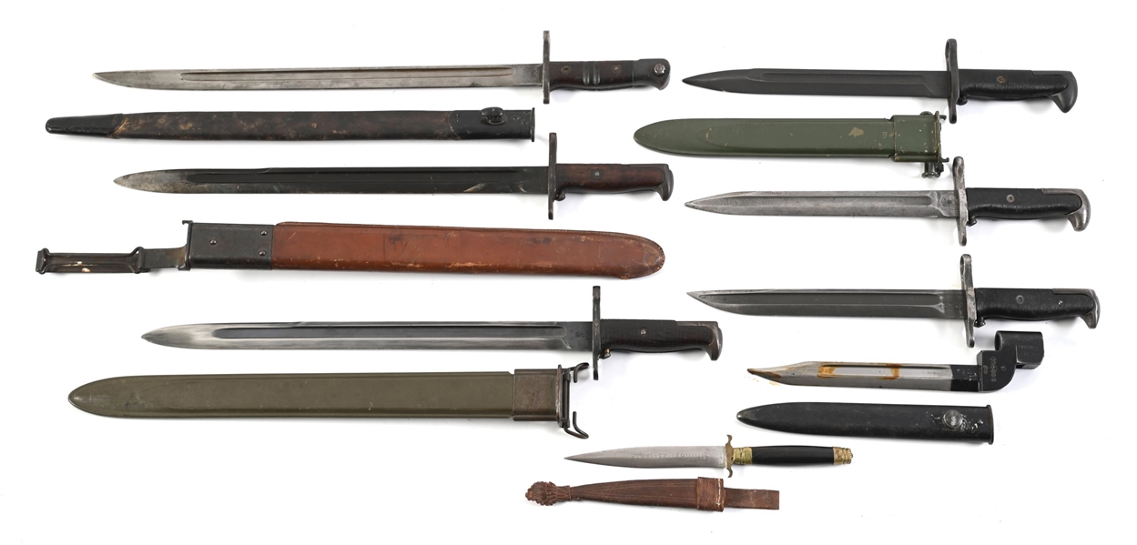 LOT OF 8: US WWI-POST-WWII BAYONETS