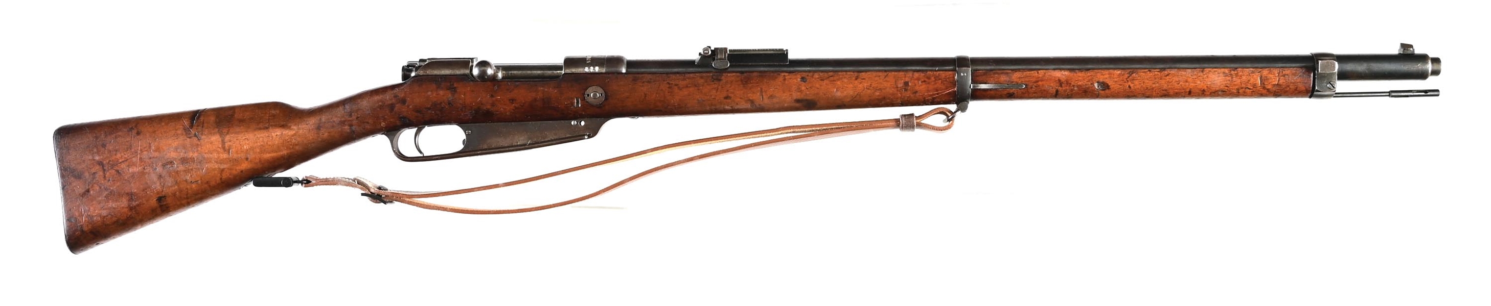 (A) LOEWE MODEL 1888 COMMISSION BOLT ACTION RIFLE.