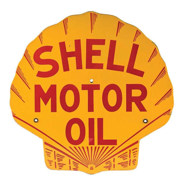 RARE SHELL MOTOR OIL PORCELAIN OIL BOTTLE RACK SIGN