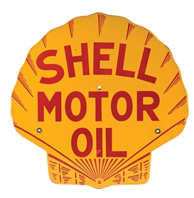 RARE SHELL MOTOR OIL PORCELAIN OIL BOTTLE RACK SIGN