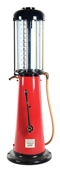 RESTORED 10 GALLON VISIBLE GAS PUMP